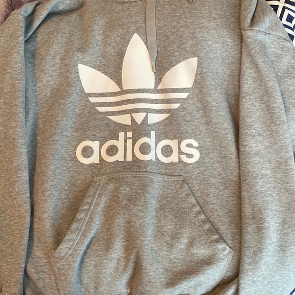 Adidas Grey Womens Hoodie - Picture 1 of 1